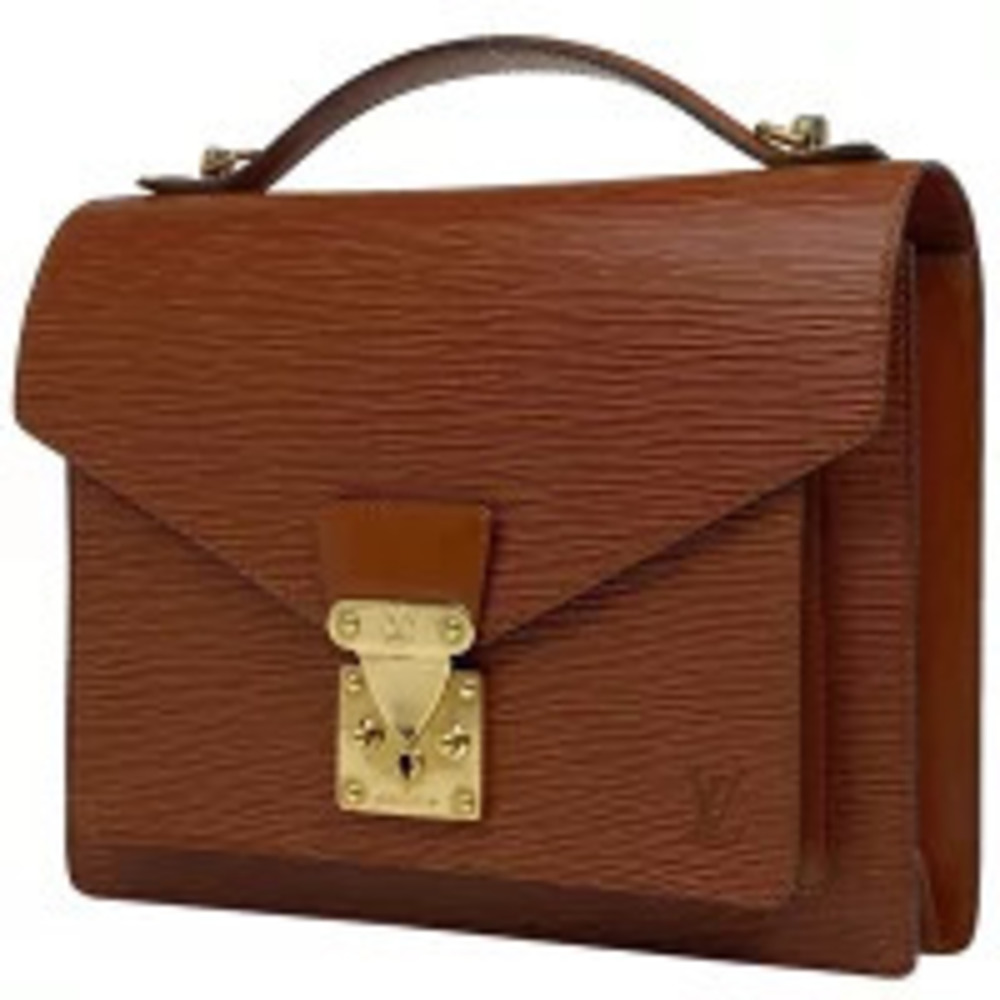 Louis Vuitton Monceau Shoulder Bag Handbag Epi Leather Kenya Brown